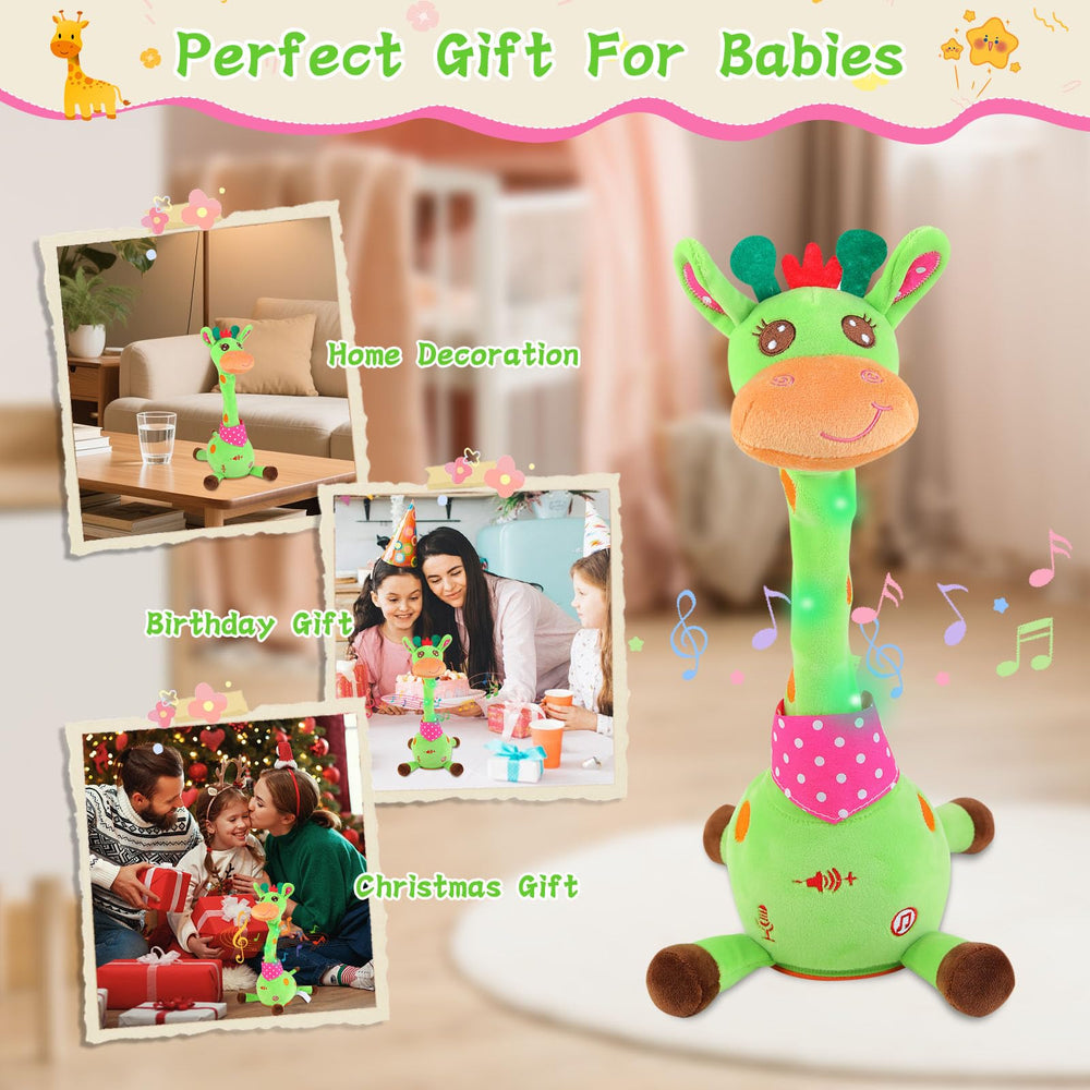 LLUKEME portable giraffe toy showcases travel-friendly design for on-the-go fun.