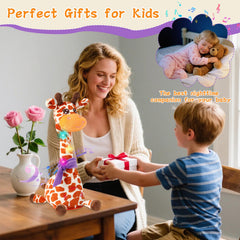 LLUKEME dancing talking giraffe toy portable design ideal for travel