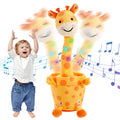 LLUKEME dancing talking giraffe toy smiling face engages toddlers during playtime