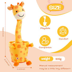 LLUKEME giraffe plush toy soft texture for cozy hugs