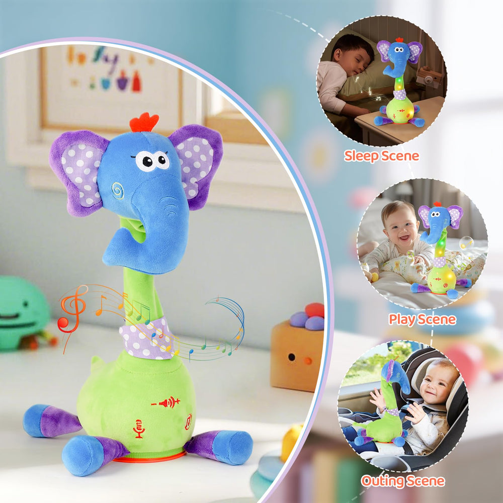 LLUKEME Portable elephant toy is easy to take on outings