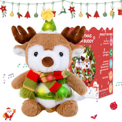 LLUKEME reindeer-dancing-plush sings to lift festive mood