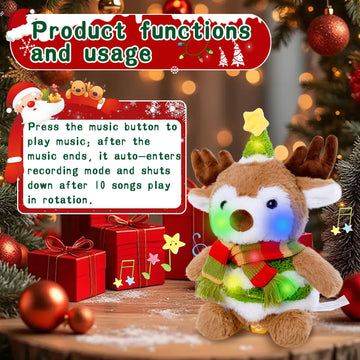 LLUKEME reindeer-voice-mimic-function repeats your words playfully