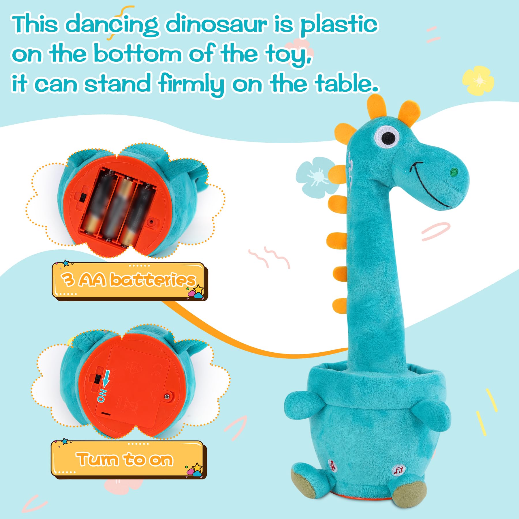 LLUKEME toy repeats what you say to encourage interaction.