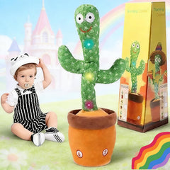 LLUKEME Talking Cactus Toy dances with lights to engage babies