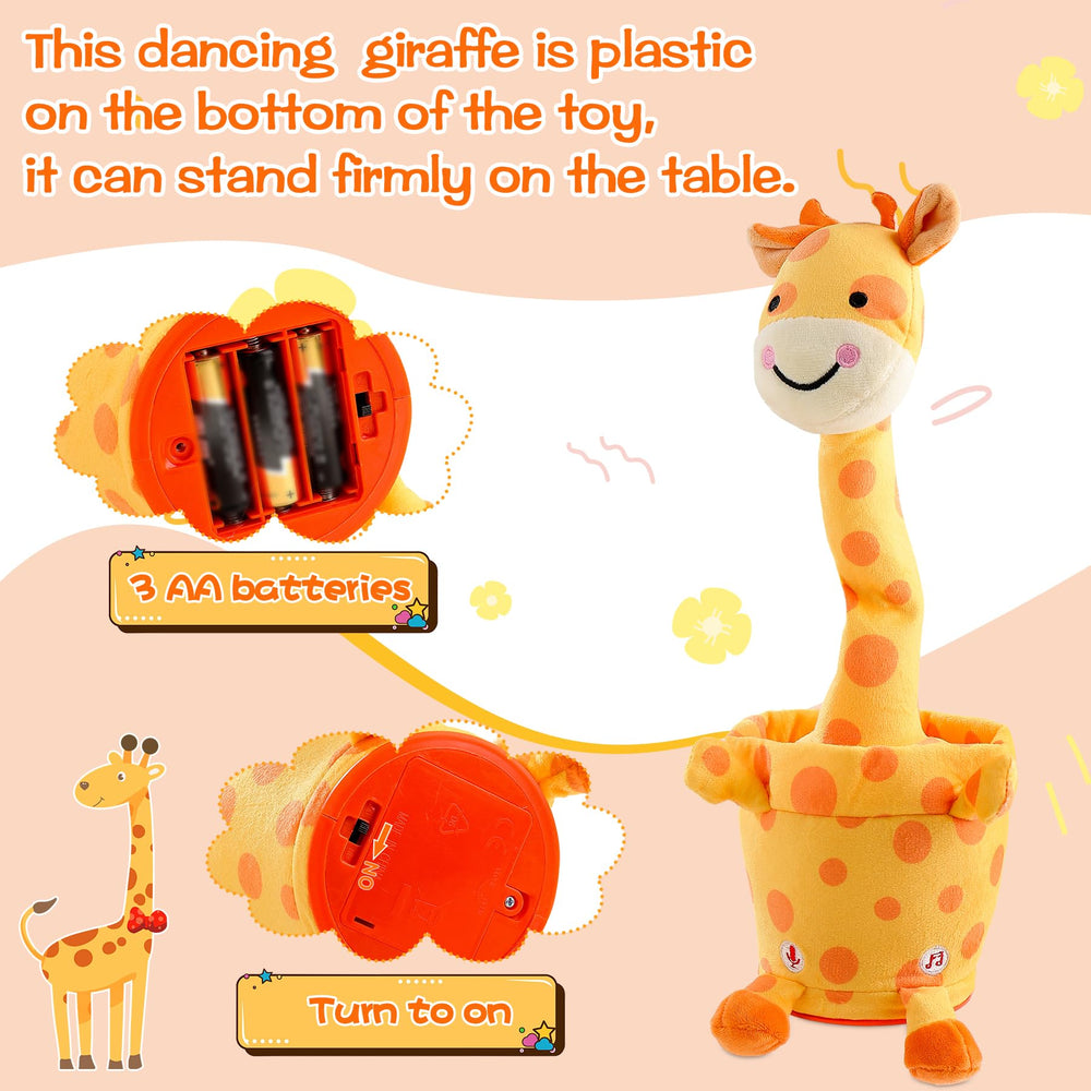 LLUKEME talking giraffe toy records your voice for personalized moments