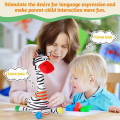 LLUKEME Zebra toy press-squeaker emits a cute chirp.