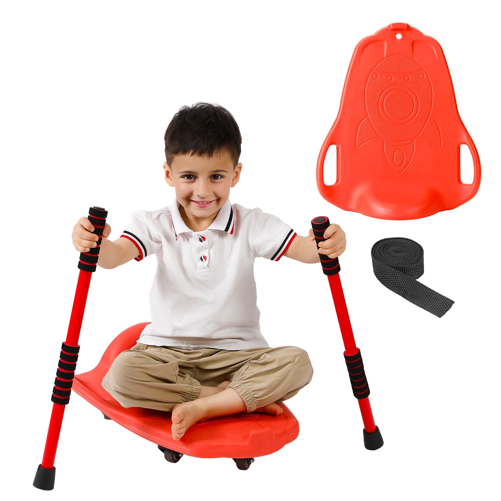 LLYJJKUWL large kids scooter board shown with dimensions for durable indoor use