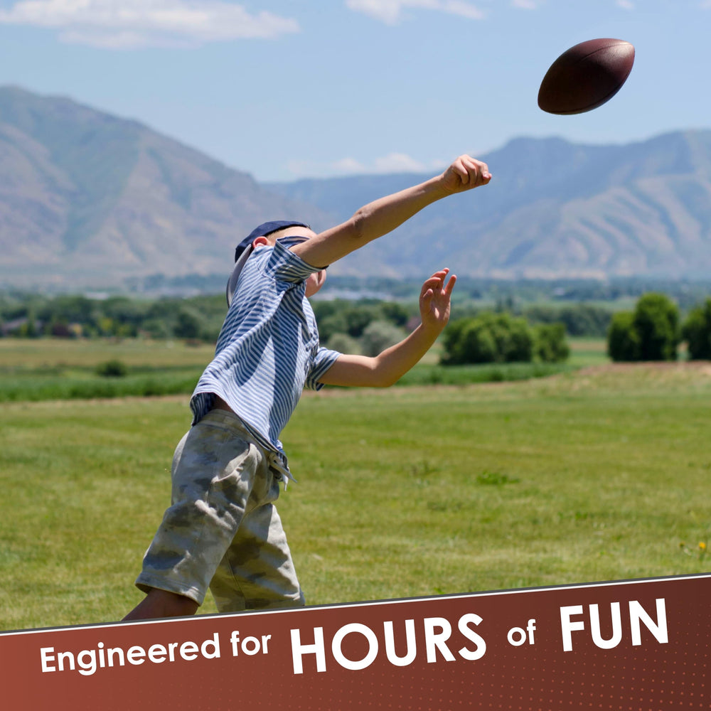 LMC Products brown foam football outdoors for active family use