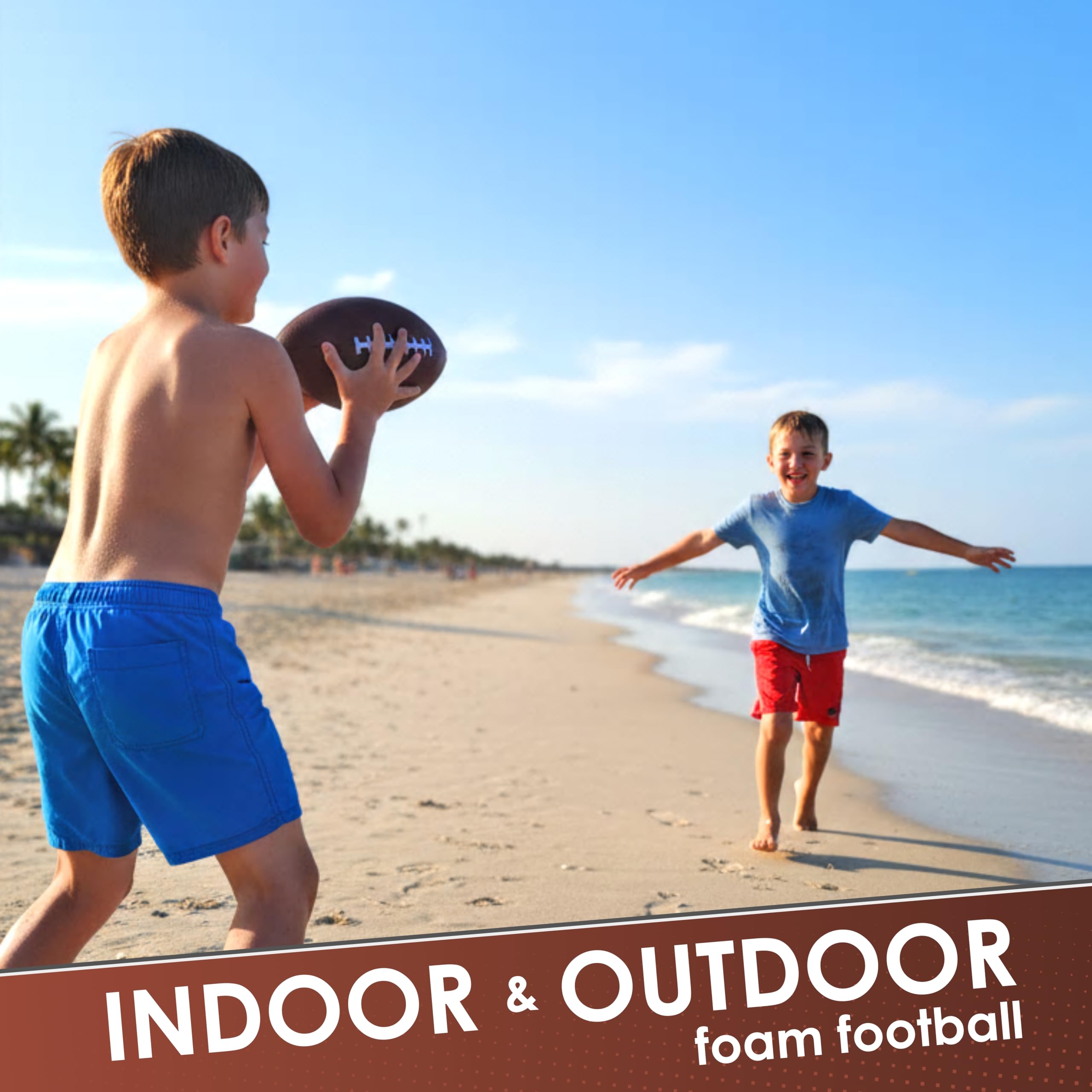 LMC Products brown foam football soft texture ideal for safe play