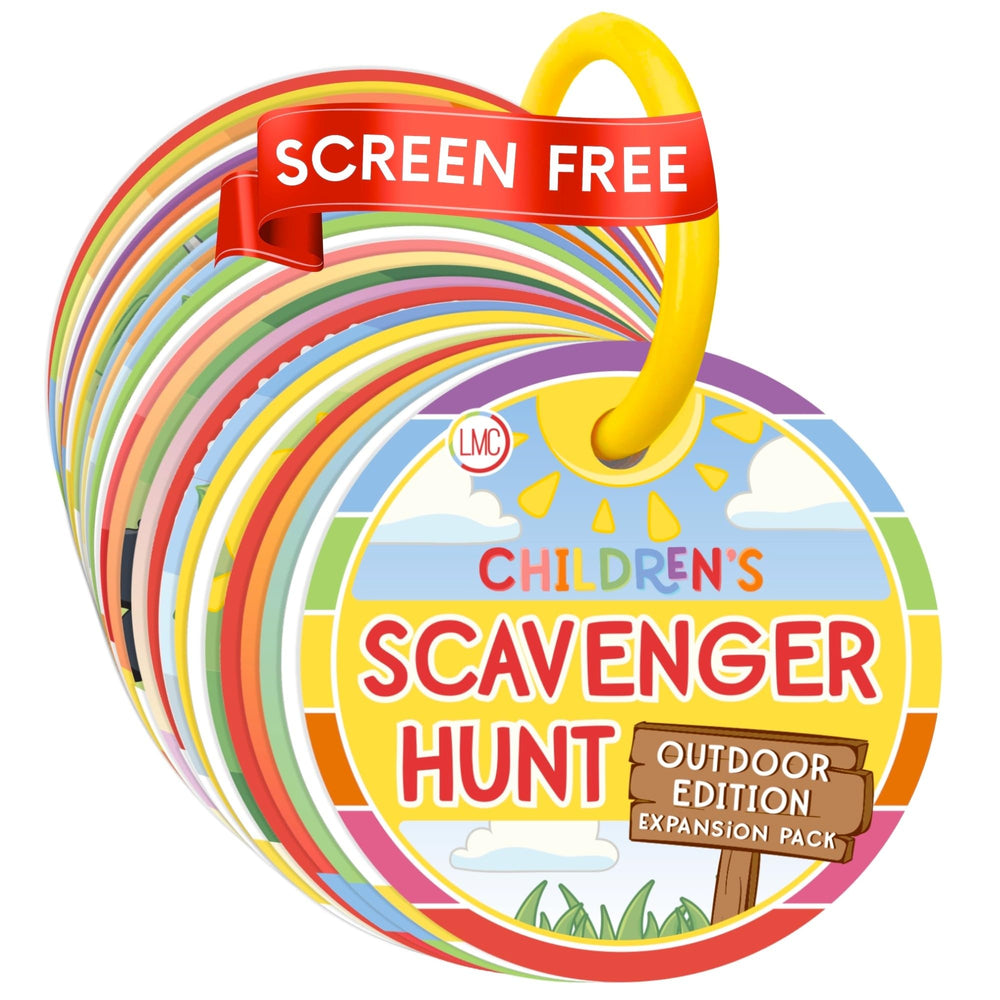 LMC Products children's scavenger hunt cards double-sided for durable outdoor learning