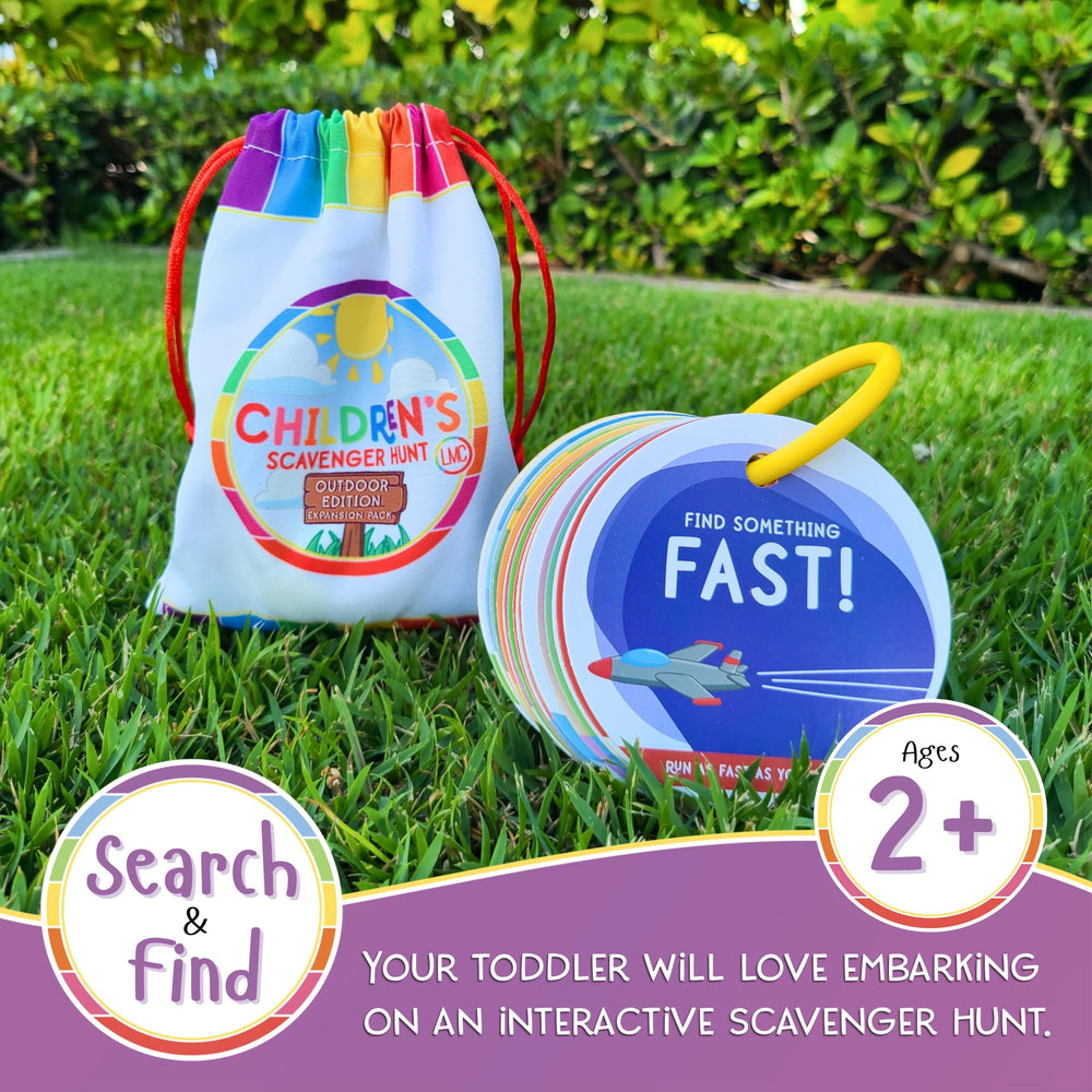 LMC Products scavenger hunt cards with detachable ring for easy sequence changes