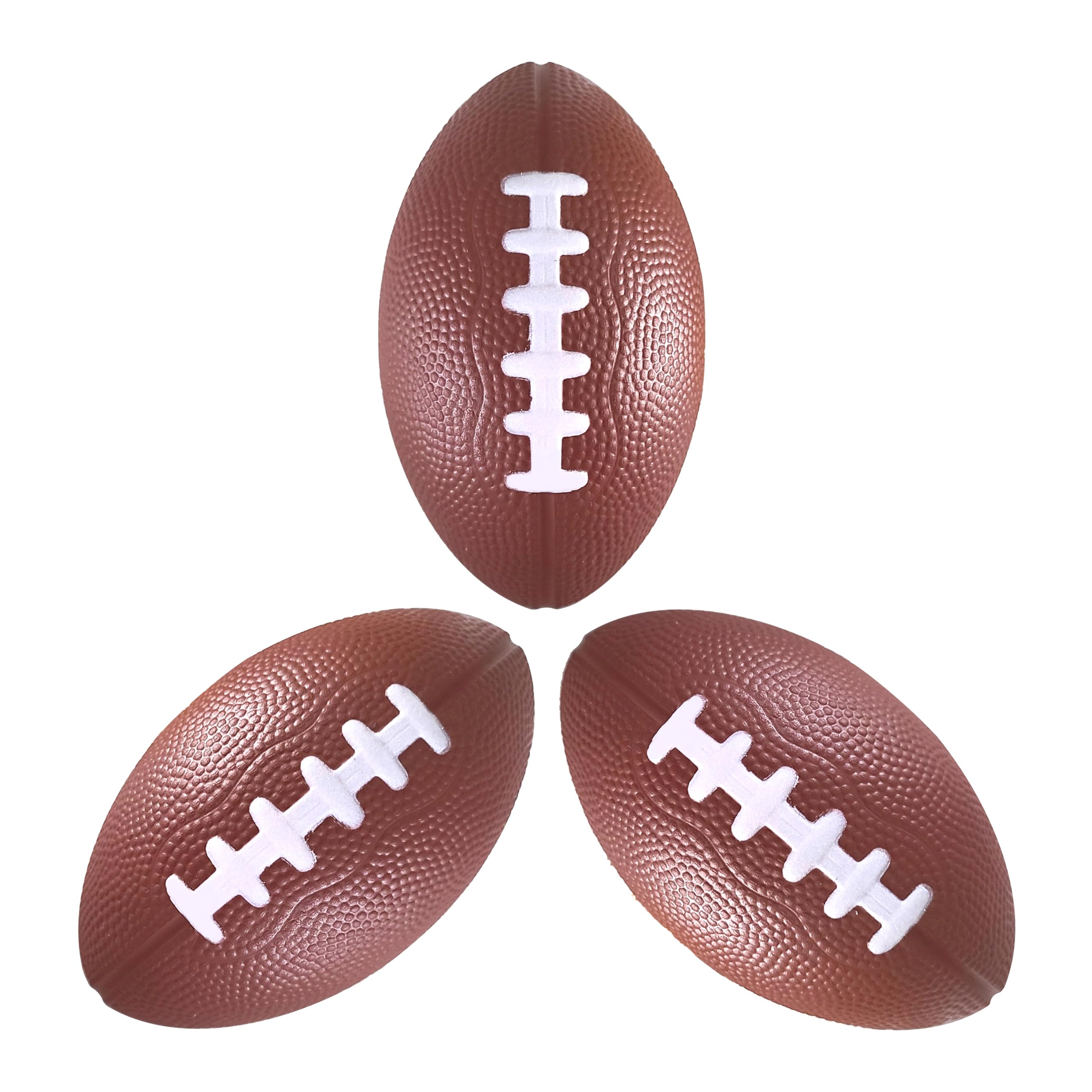LMC Products brown mini foam football 4.75-inch for easy grip
