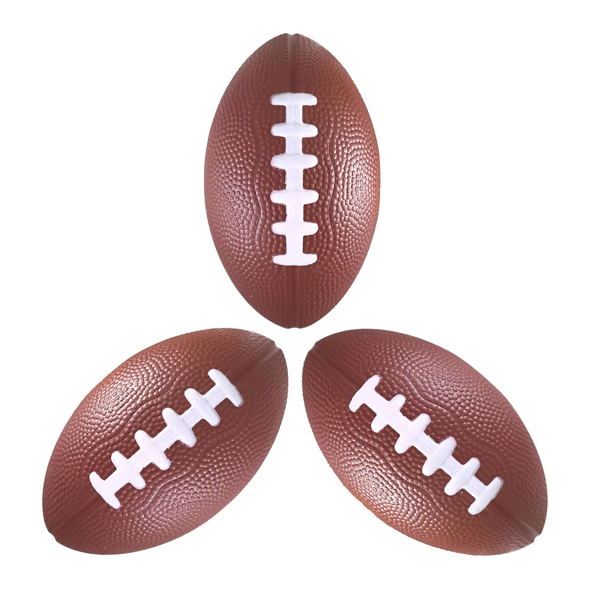 LMC Products brown mini foam football 4.75-inch for easy grip