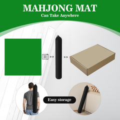 Lnoauys Mahjong Mat green used for poker night with friends