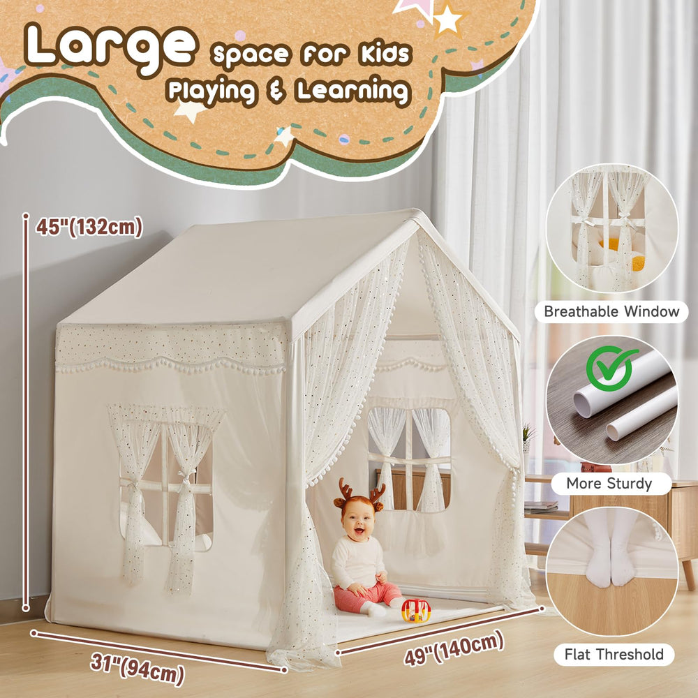 LOAOL cotton canvas and safe frame offer durable, kid-friendly use
