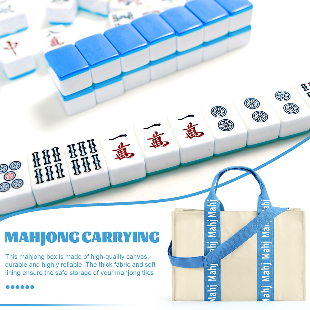 Locmeo mahjong bag crossbody-strap supports hands-free carrying on the go.