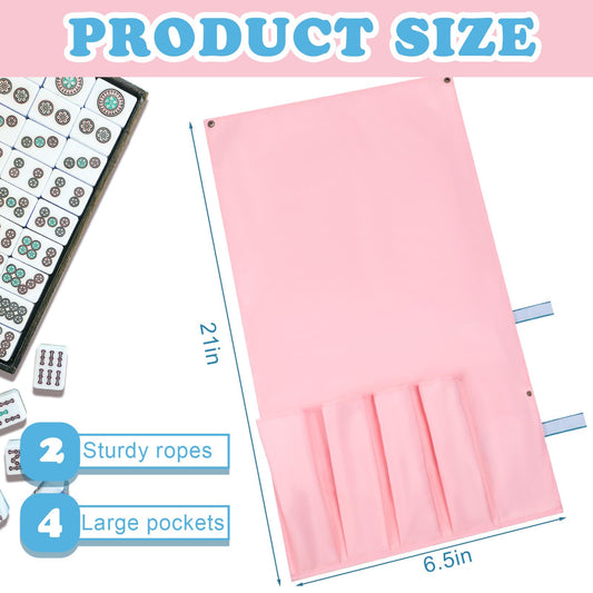 Locmeo mahjong bag rolled compact storage for easy travel