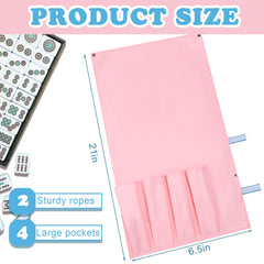 Locmeo mahjong bag rolled compact storage for easy travel