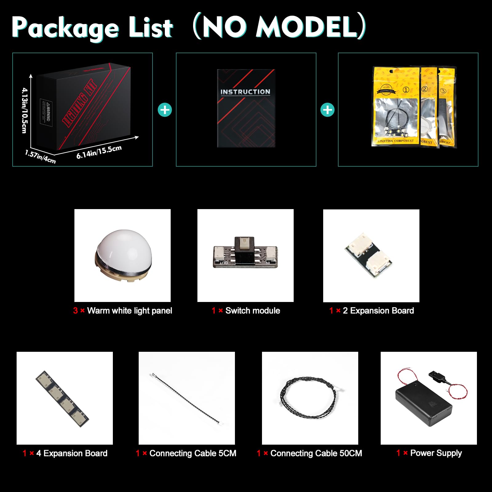 LocoLee packaging included with the light kit
