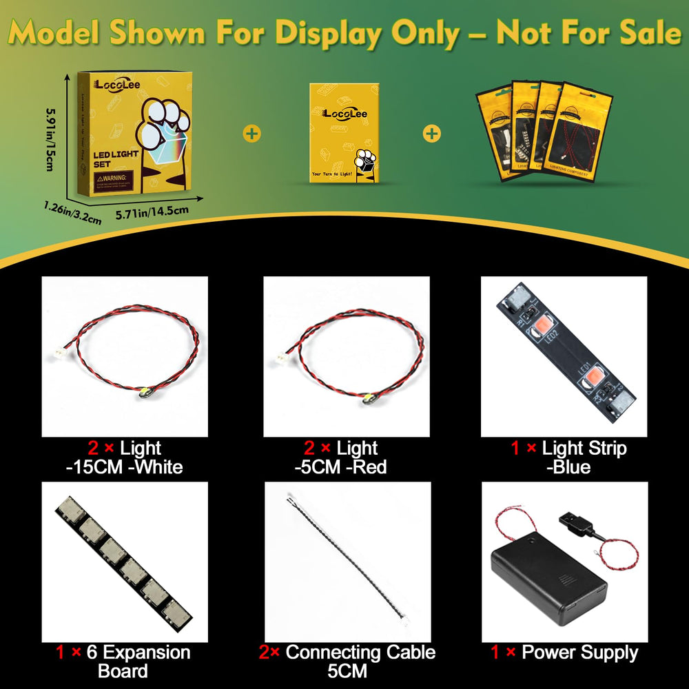 LocoLee display-ready lighting boosts your LEGO collection presentation.