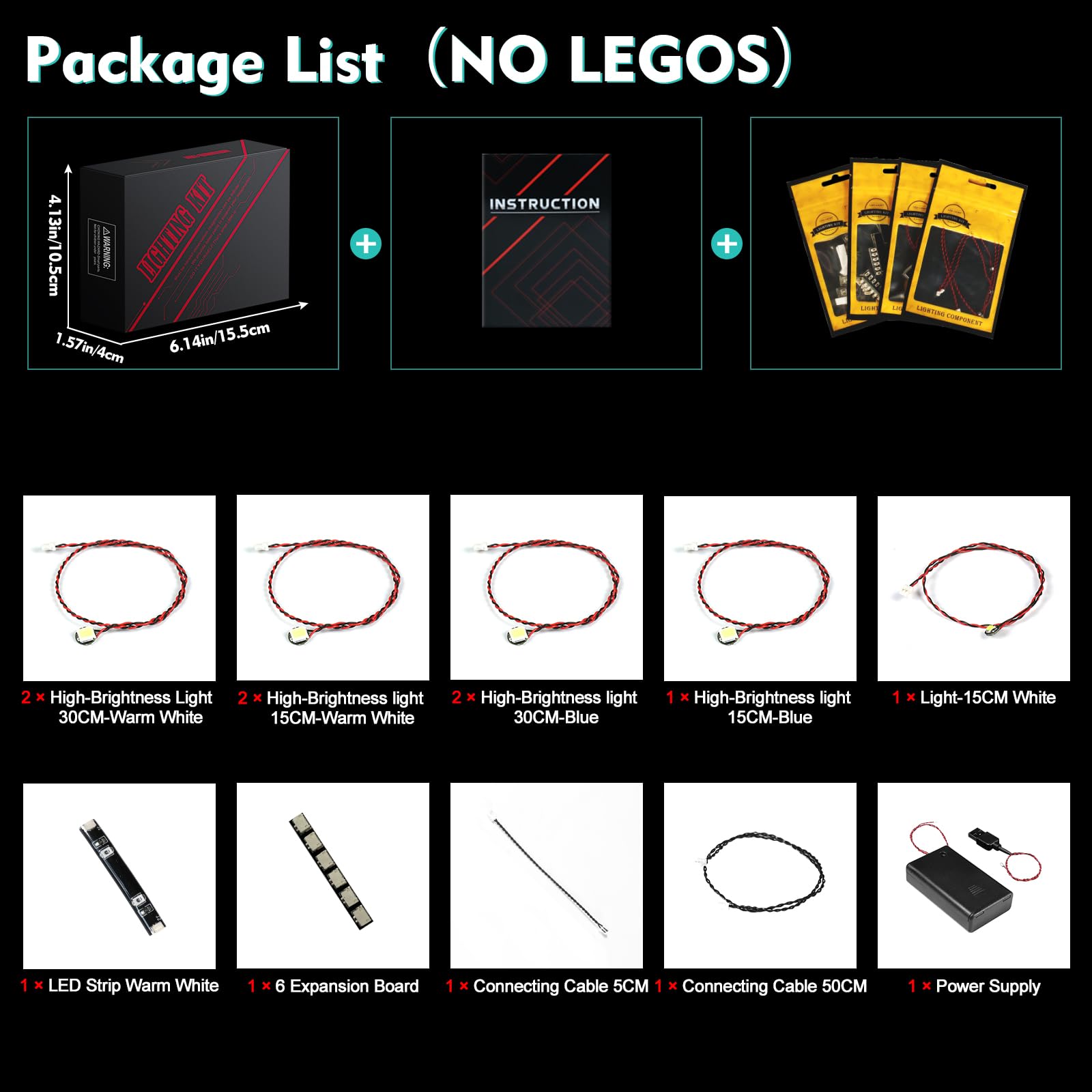 LocoLee lighting kit packaging demonstrates quick setup for gifting or display.