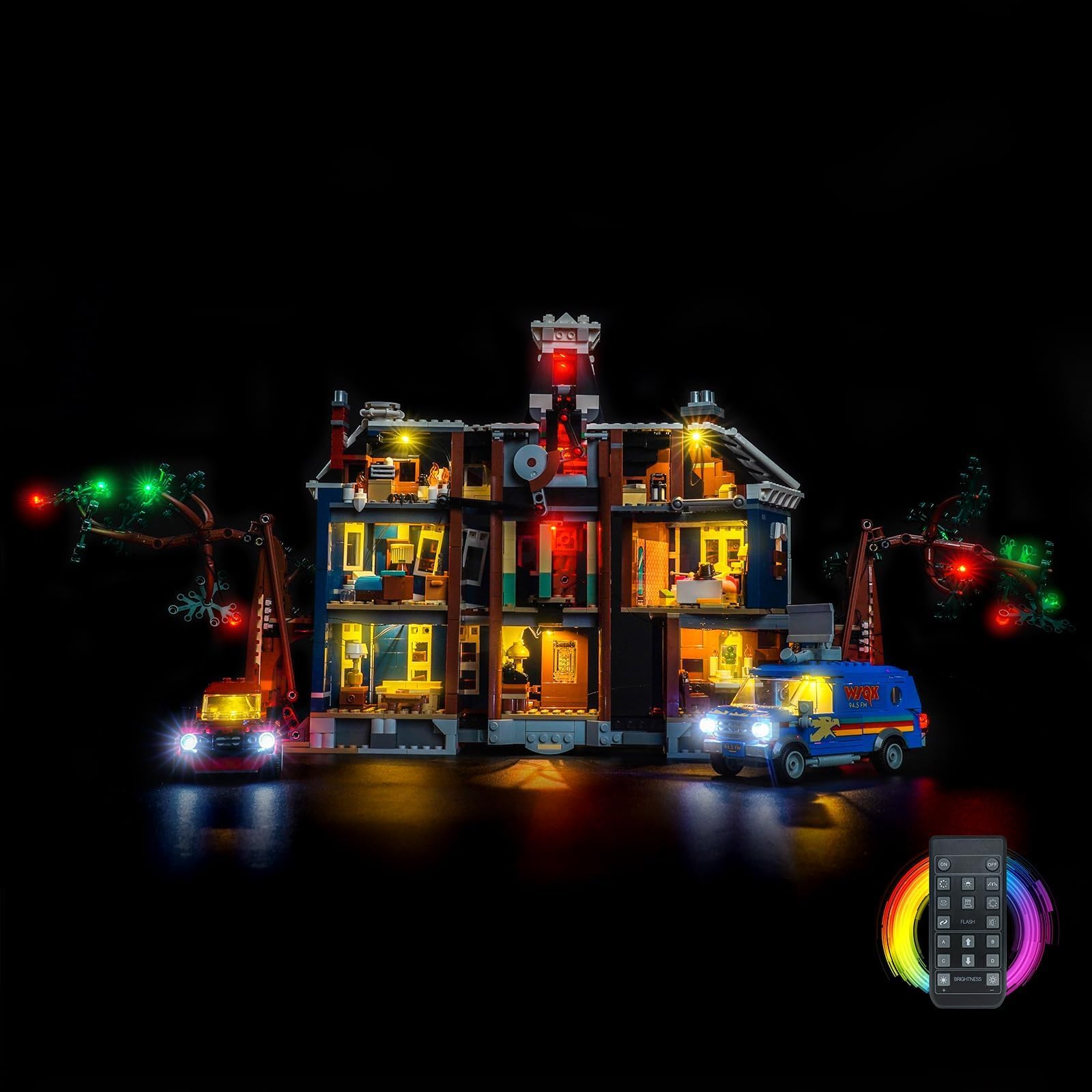 LocoLee light kit windows glow adds life to the model.