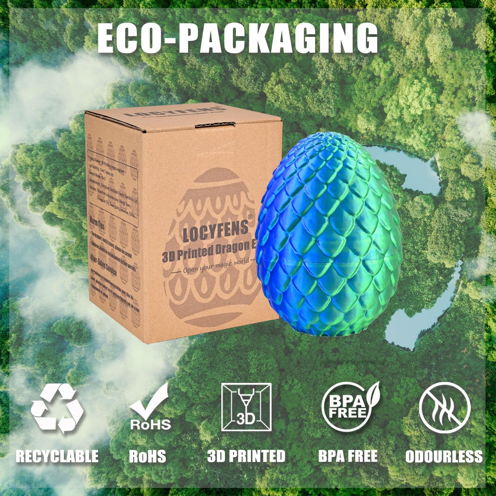 LOCYFENS unique gift dragon egg sparks curiosity and conversation