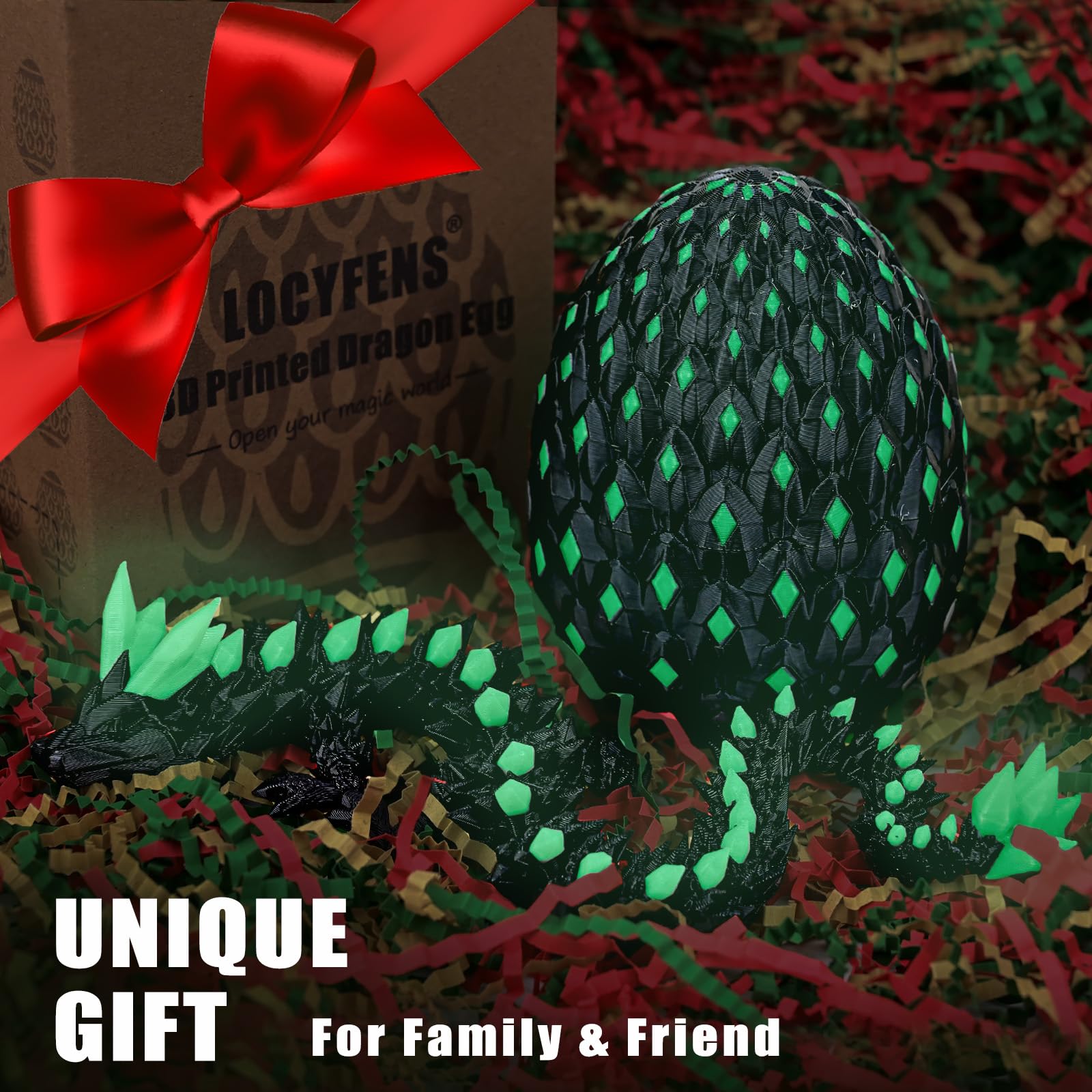 LOCYFENS dragon egg hiding pose for playful discovery