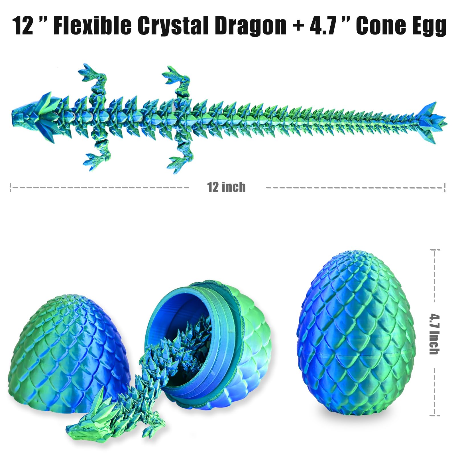 LOCYFENS desktop display dragon egg suited for classrooms and teaching moments