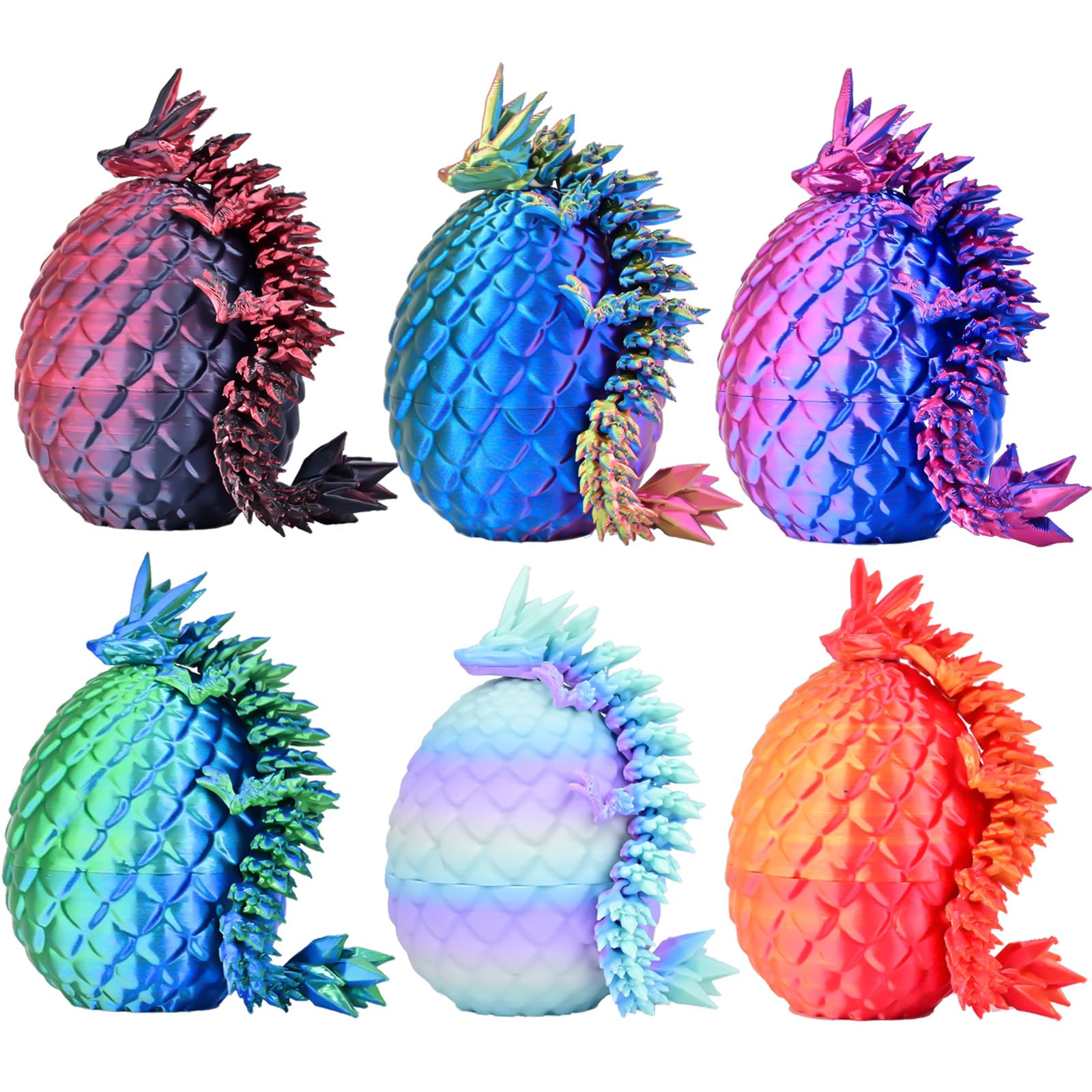 LOCYFENS threaded dragon egg opens easily for creative unboxing and reuse.