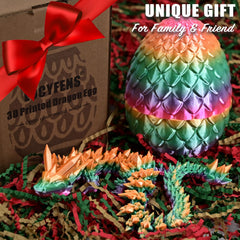 LOCYFENS threaded dragon egg opens smoothly for interaction.