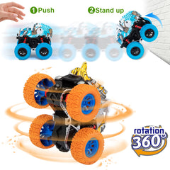 LODBY dinosaur trucks tyrannosaurus rex in motion for dynamic play.