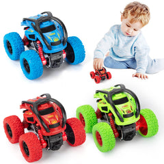 LODBY Kids enjoy safe, battery-free play with stunt trucks.