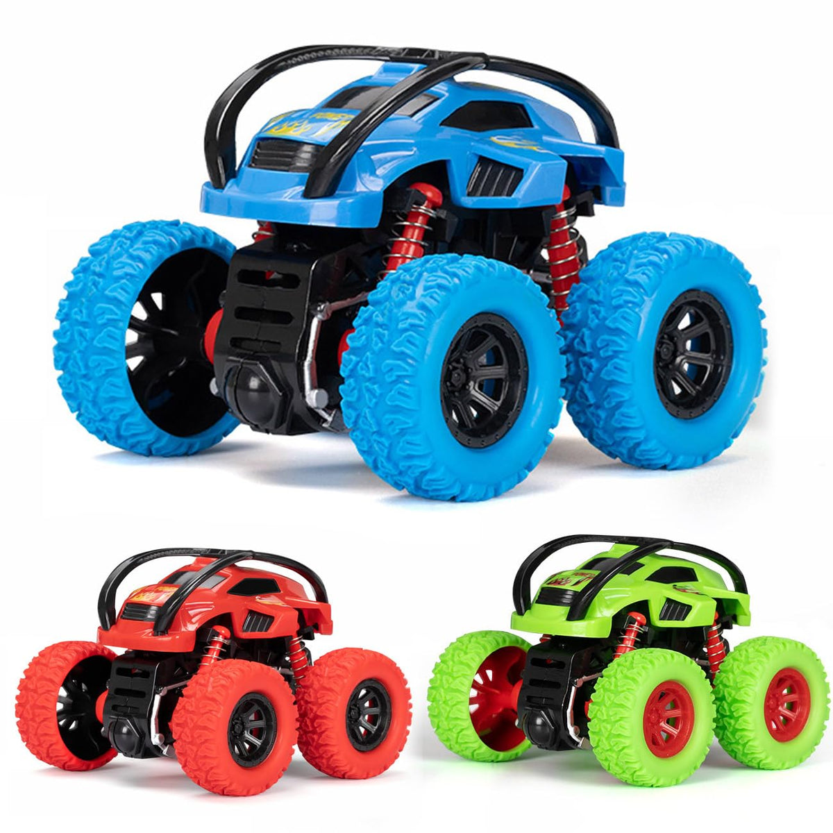 LODBY Monster Trucks 3-pack ready for racing fun and pretend play.