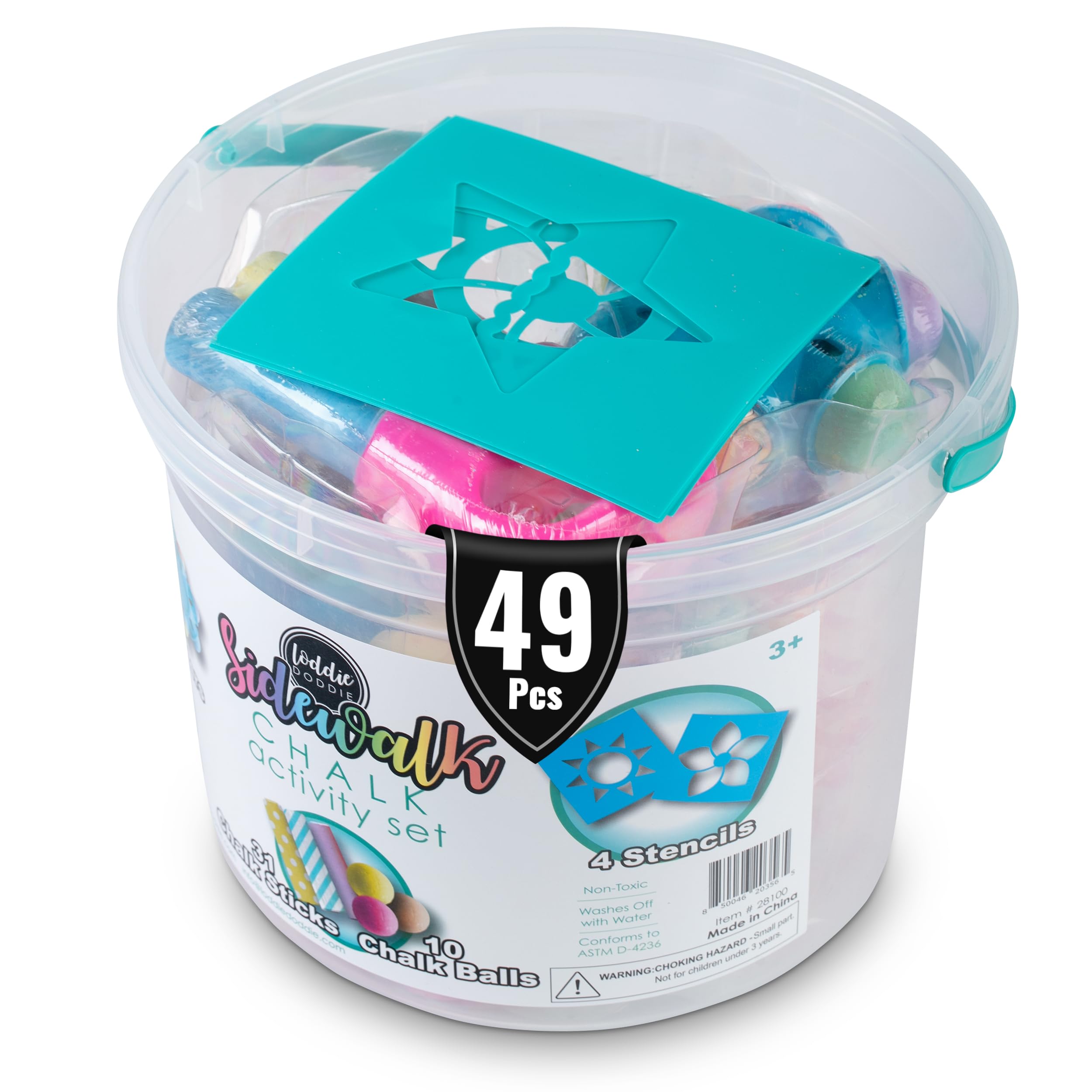 Loddie Doddie chalk sticks in vibrant colors for vivid outdoor art.