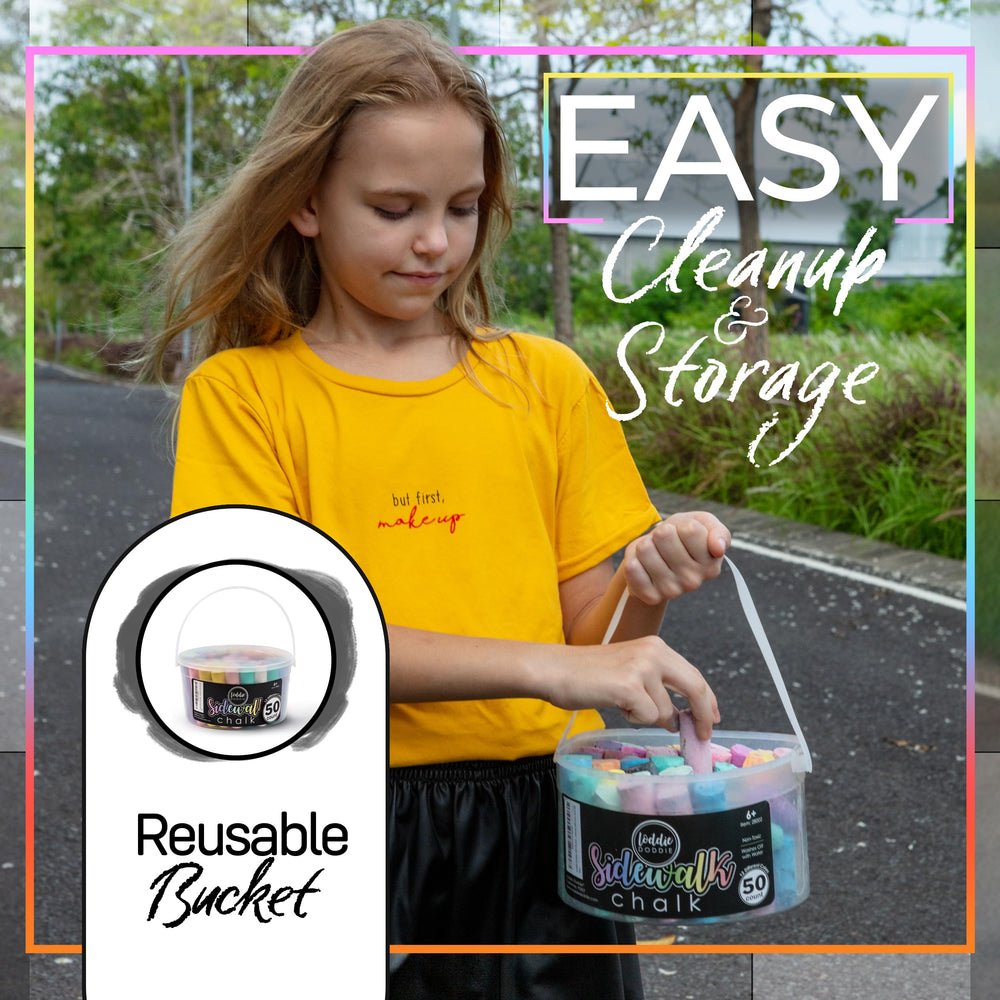 Non-toxic finish offers safe outdoor art for kids with supervision.