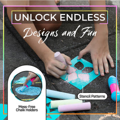 Loddie Doddie reusable stencils help create cool designs easily.