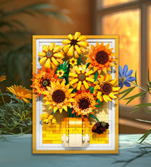 Lodikisbay Sunflower Frame – premium bricks and vivid petal colors.