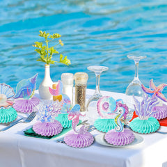 Loghohu mermaid birthday decoration 1 suits birthdays, showers, and photos