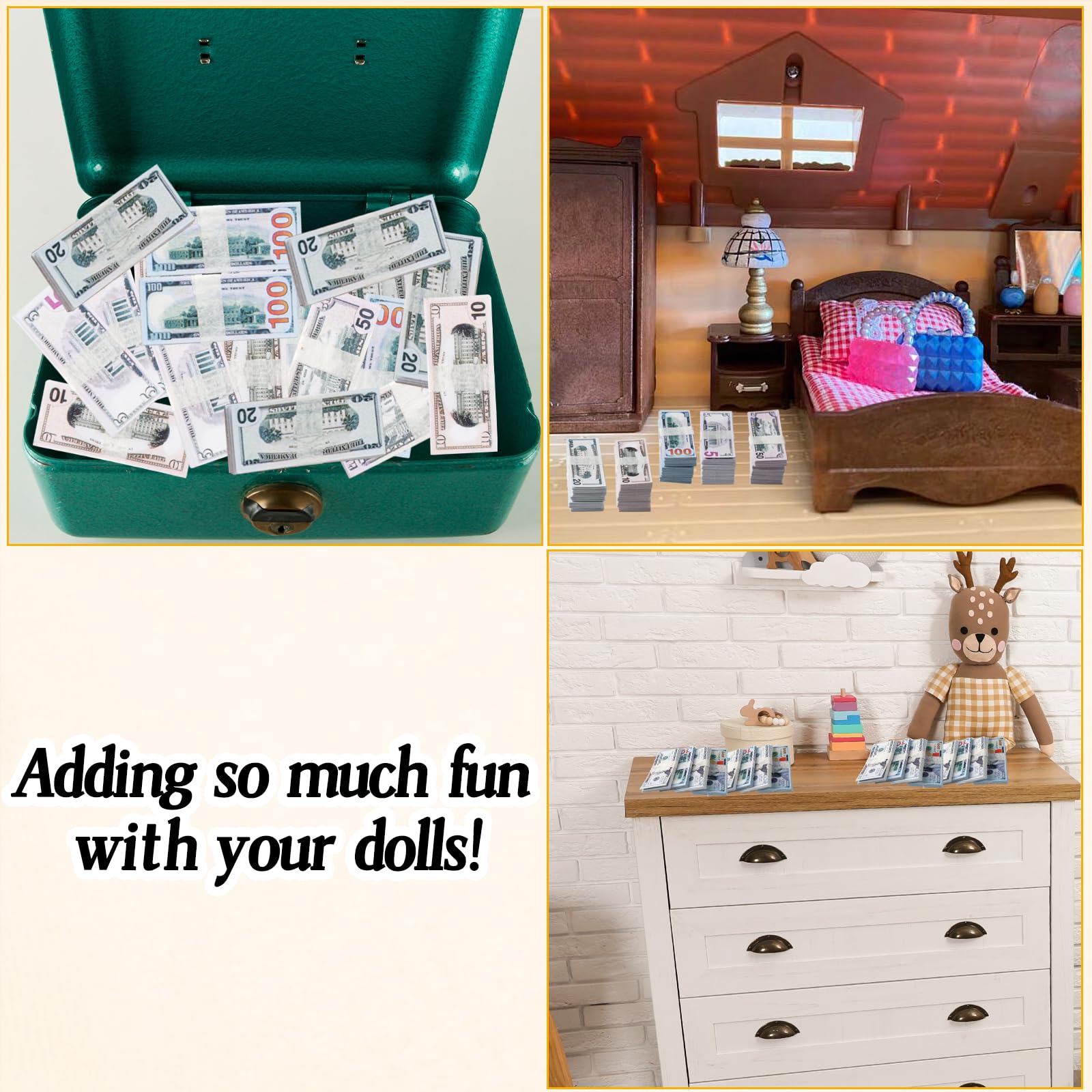 Loghohu 5-dollar mini bill ideal for scene accents in tiny storefronts.