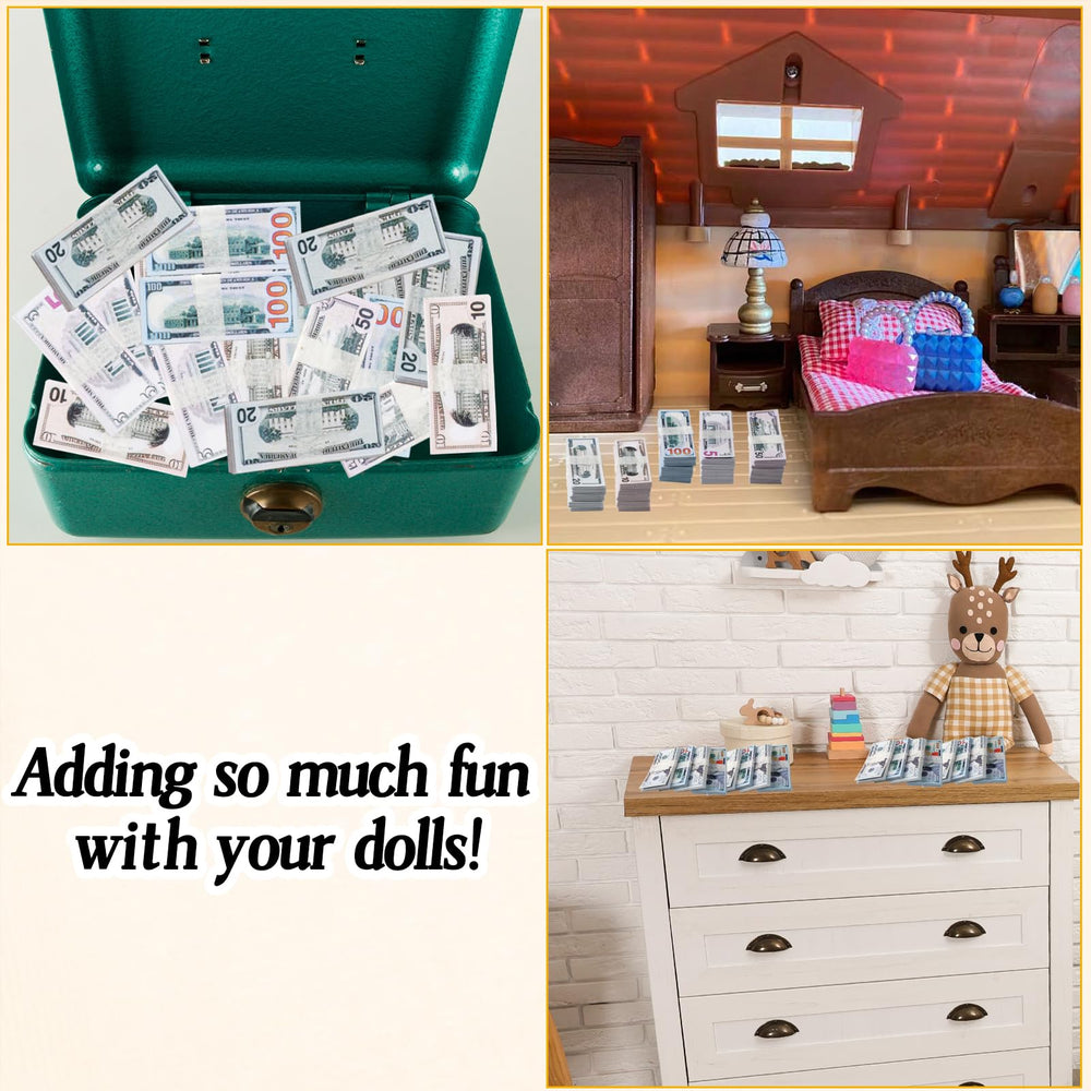 Loghohu 5-dollar mini bill ideal for scene accents in tiny storefronts.