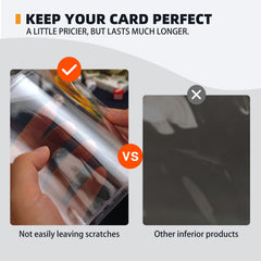 LogicTwist durable PVC material maintains visibility while shielding cards.