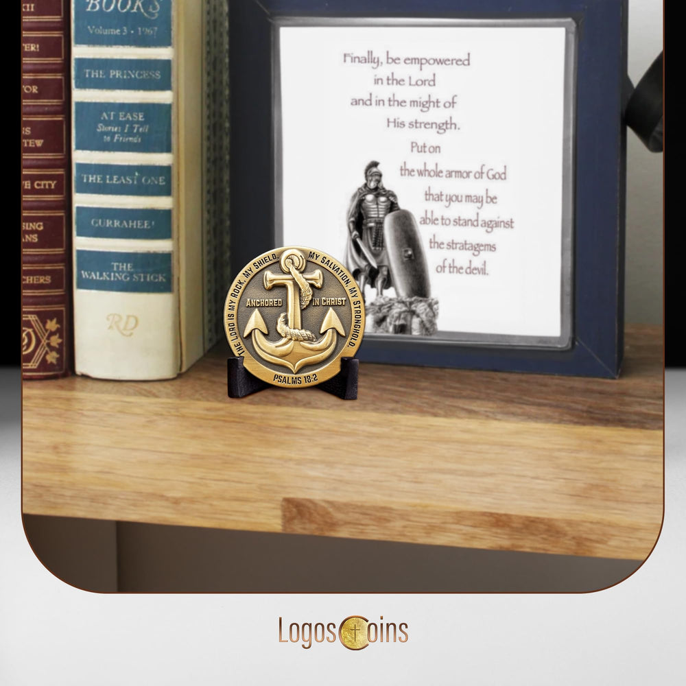 LOGOS COINS 1.75-inch token suitable for daily reflection and gifting.