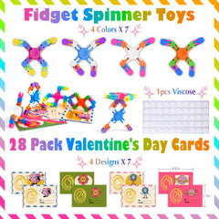 Lohhbve 28 chains with greeting cards for Valentine exchanges