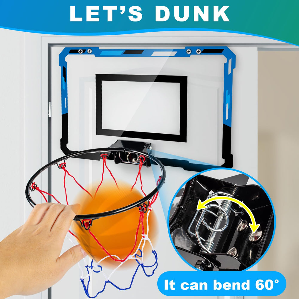 Loiley basketball mini hoop foam padding protects surfaces and reduces noise.