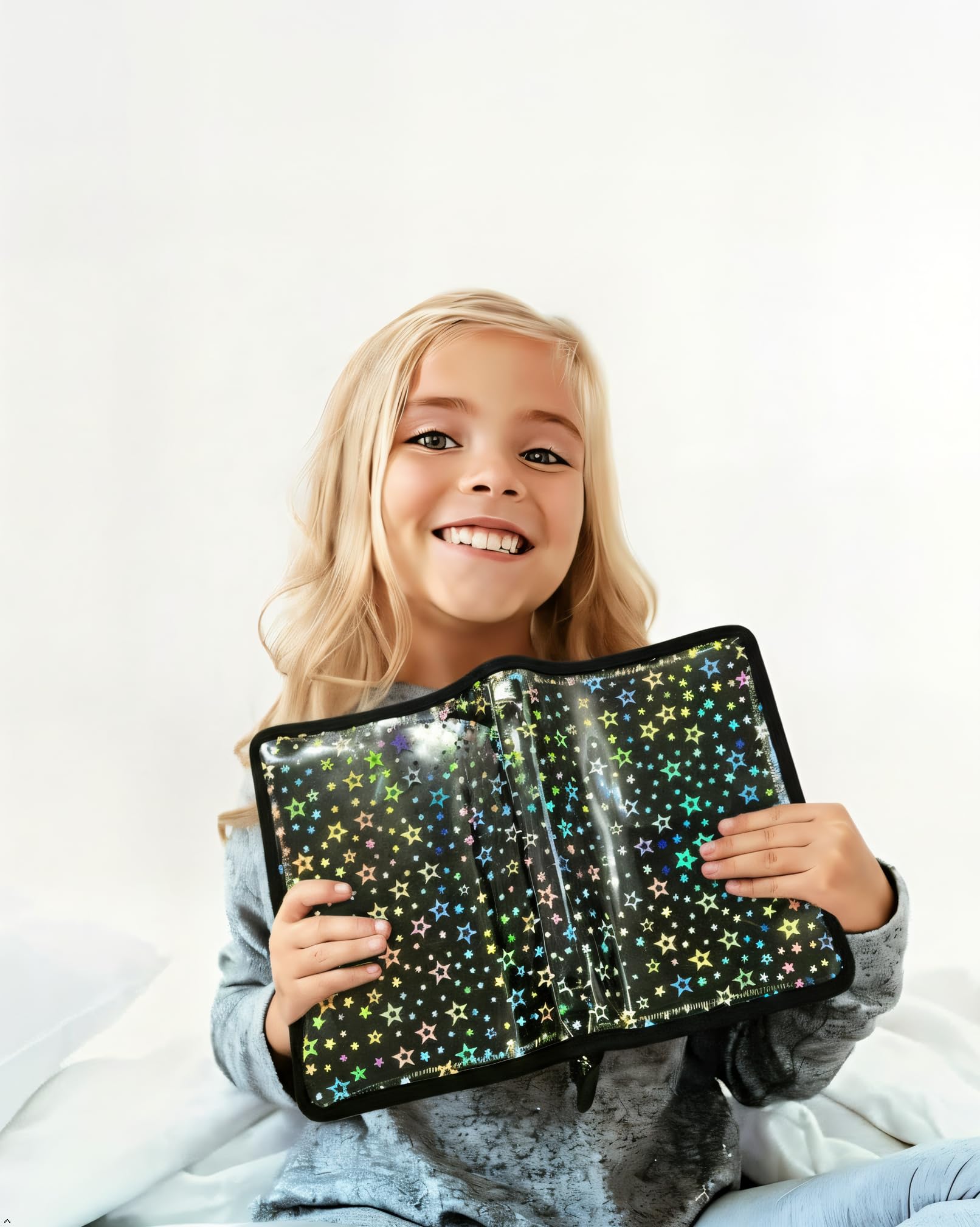 Loiuvos crystal-clear cover with laser star design highlights your unique style.