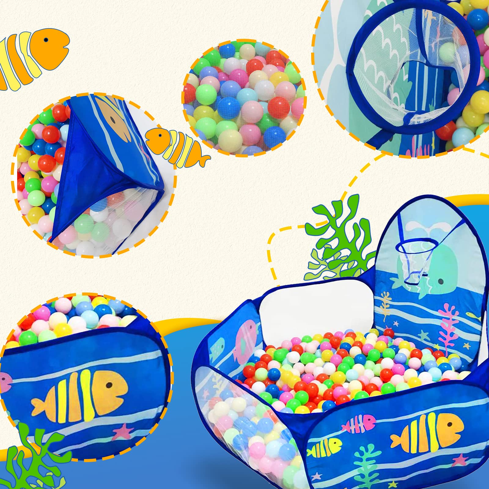 LOJETON Ball Pit 4ft diameter supports collaborative indoor play.