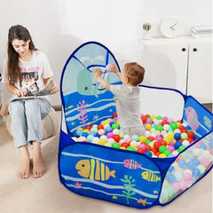 LOJETON Ball Pit Easy-Fold storage bag enables travel-ready setup.