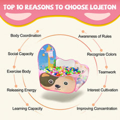 LOJETON ball pit folded into compact storage bag